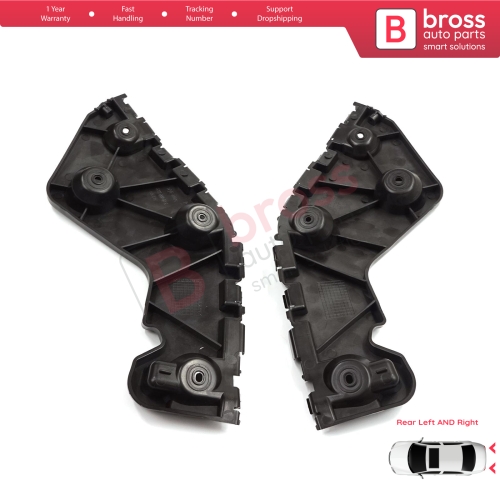 Rear Bumper Mount Holder Support Bracket Left Right for Renault Dacia Duster MK1 HS 2010-2017 622200010R 622210009R