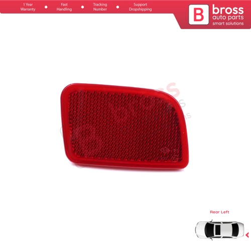 Rear Left Side Bumper Reflex Reflector for Renault Master 3 Scenic 2 Nissan NV400 Interstar Vauxhall Opel Movano B X62 8200152642