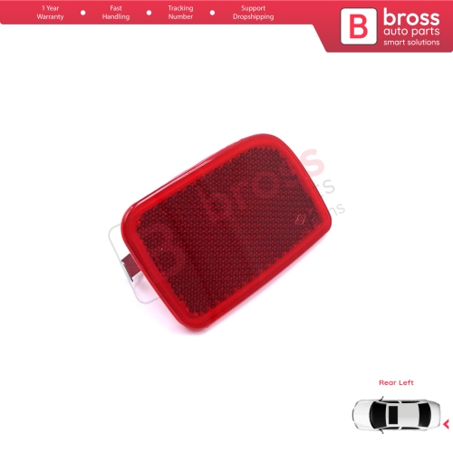 Rear Left Side Bumper Reflex Reflector for Renault Master 3 Scenic 2 Nissan NV400 Interstar Vauxhall Opel Movano B X62 8200152642
