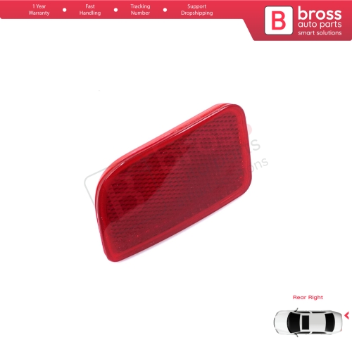 Rear Right Side Bumper Reflex Reflector for Renault Master 3 Scenic 2 Nissan NV400 Interstar Vauxhall Opel Movano B X62 8200152643