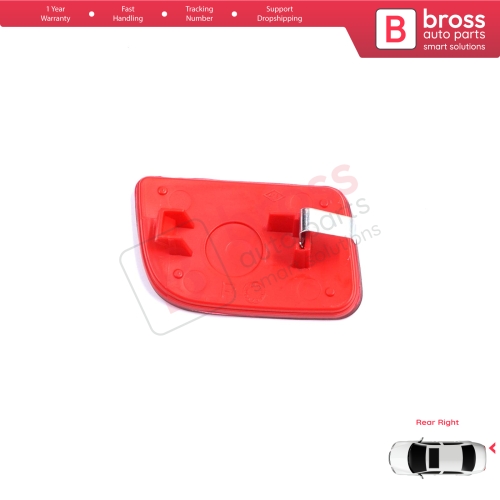 Rear Right Side Bumper Reflex Reflector for Renault Master 3 Scenic 2 Nissan NV400 Interstar Vauxhall Opel Movano B X62 8200152643