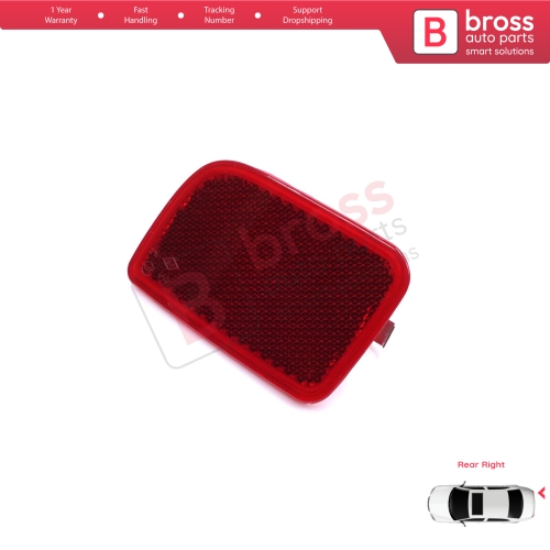 Rear Right Side Bumper Reflex Reflector for Renault Master 3 Scenic 2 Nissan NV400 Interstar Vauxhall Opel Movano B X62 8200152643
