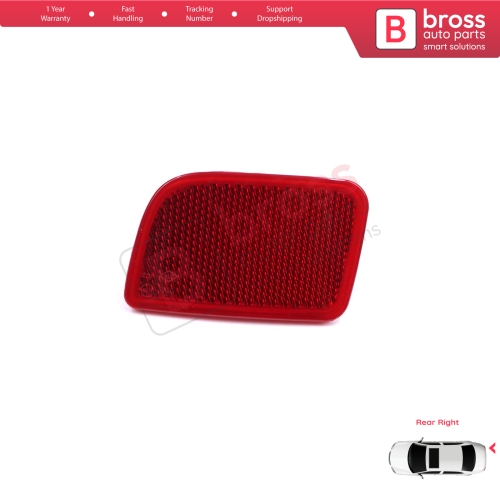 Rear Right Side Bumper Reflex Reflector for Renault Master 3 Scenic 2 Nissan NV400 Interstar Vauxhall Opel Movano B X62 8200152643