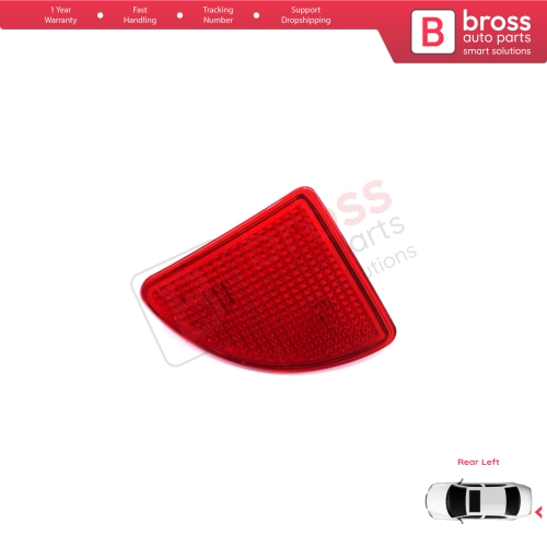 Rear Left Side Bumper Reflex Reflector for Renault Kangoo MK1 Express Nissan Kubistar X76 Dacia Logan MK1 KS MCV Van 2004-2008 7700308720