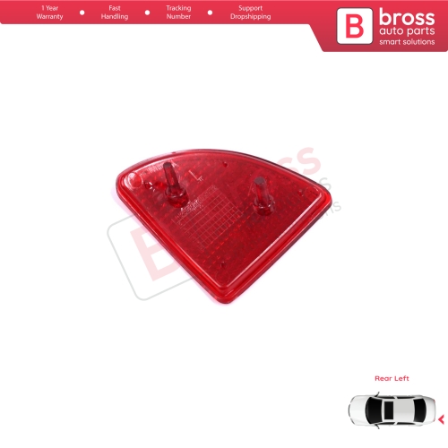 Rear Left Side Bumper Reflex Reflector for Renault Kangoo MK1 Express Nissan Kubistar X76 Dacia Logan MK1 KS MCV Van 2004-2008 7700308720
