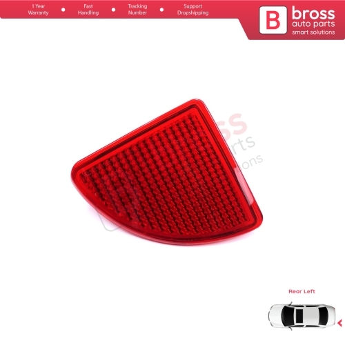 Rear Left Side Bumper Reflex Reflector for Renault Kangoo MK1 Express Nissan Kubistar X76 Dacia Logan MK1 KS MCV Van 2004-2008 7700308720