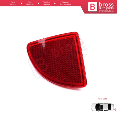 Rear Left Side Bumper Reflex Reflector for Renault Kangoo MK1 Express Nissan Kubistar X76 Dacia Logan MK1 KS MCV Van 2004-2008 7700308720