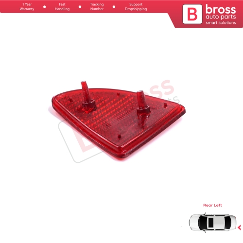 Rear Left Side Bumper Reflex Reflector for Renault Kangoo MK1 Express Nissan Kubistar X76 Dacia Logan MK1 KS MCV Van 2004-2008 7700308720