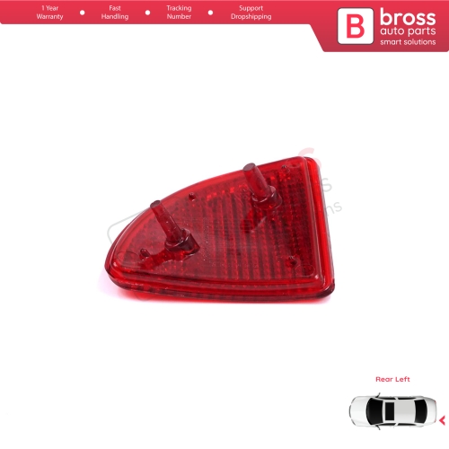 Rear Left Side Bumper Reflex Reflector for Renault Kangoo MK1 Express Nissan Kubistar X76 Dacia Logan MK1 KS MCV Van 2004-2008 7700308720