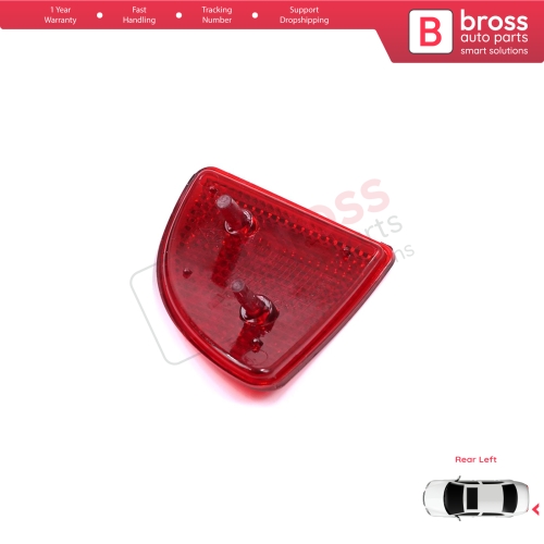 Rear Left Side Bumper Reflex Reflector for Renault Kangoo MK1 Express Nissan Kubistar X76 Dacia Logan MK1 KS MCV Van 2004-2008 7700308720
