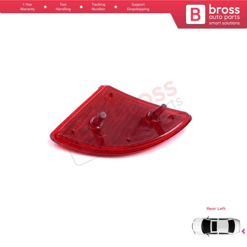 Rear Left Side Bumper Reflex Reflector for Renault Kangoo MK1 Express Nissan Kubistar X76 Dacia Logan MK1 KS MCV Van 2004-2008 7700308720