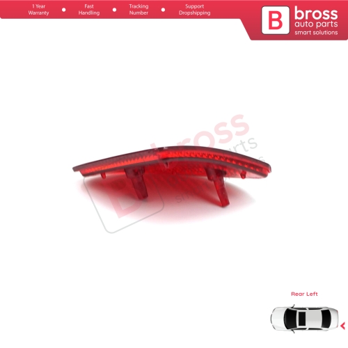 Rear Left Side Bumper Reflex Reflector for Renault Kangoo MK1 Express Nissan Kubistar X76 Dacia Logan MK1 KS MCV Van 2004-2008 7700308720
