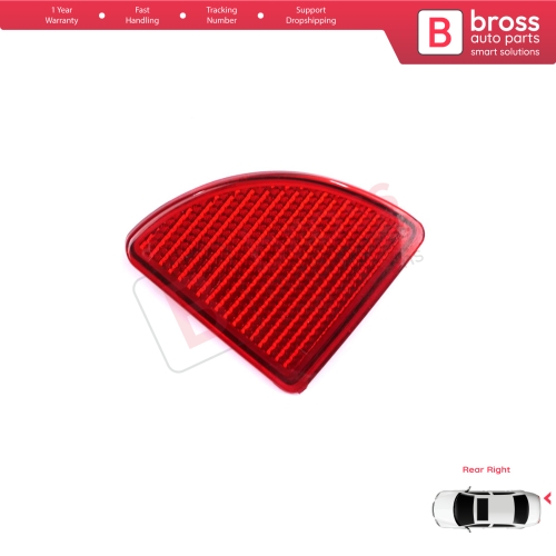 Rear Right Side Bumper Reflex Reflector for Renault Kangoo MK1 Express Nissan Kubistar X76 Dacia Logan MK1 KS MCV Van 2004-2008 7700308719