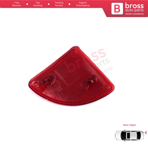Rear Right Side Bumper Reflex Reflector for Renault Kangoo MK1 Express Nissan Kubistar X76 Dacia Logan MK1 KS MCV Van 2004-2008 7700308719