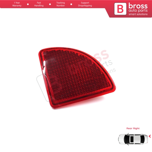 Rear Right Side Bumper Reflex Reflector for Renault Kangoo MK1 Express Nissan Kubistar X76 Dacia Logan MK1 KS MCV Van 2004-2008 7700308719