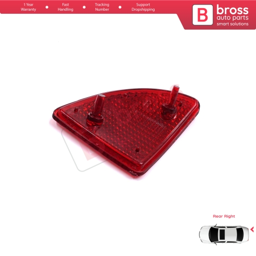 Rear Right Side Bumper Reflex Reflector for Renault Kangoo MK1 Express Nissan Kubistar X76 Dacia Logan MK1 KS MCV Van 2004-2008 7700308719