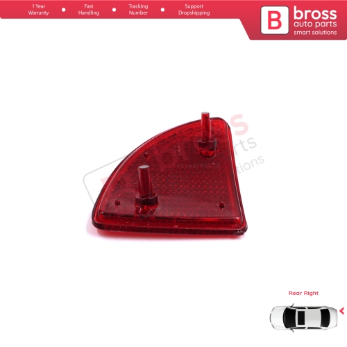 Rear Right Side Bumper Reflex Reflector for Renault Kangoo MK1 Express Nissan Kubistar X76 Dacia Logan MK1 KS MCV Van 2004-2008 7700308719