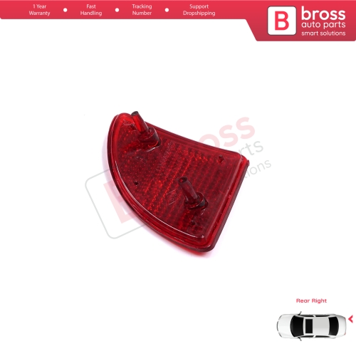 Rear Right Side Bumper Reflex Reflector for Renault Kangoo MK1 Express Nissan Kubistar X76 Dacia Logan MK1 KS MCV Van 2004-2008 7700308719