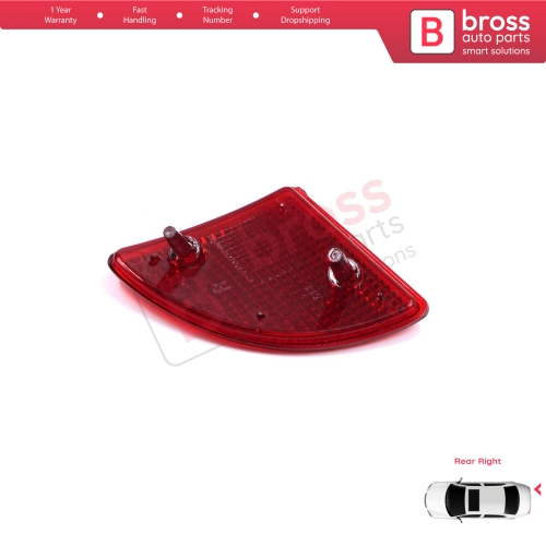 Rear Right Side Bumper Reflex Reflector for Renault Kangoo MK1 Express Nissan Kubistar X76 Dacia Logan MK1 KS MCV Van 2004-2008 7700308719