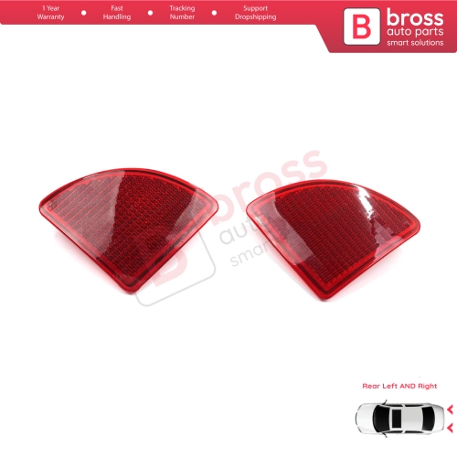 Rear Left Right Side Bumper Reflex Reflector for Renault Kangoo MK1 Express Nissan Kubistar X76 Dacia Logan MK1 KS MCV Van 2004-2008 77003087207700308719