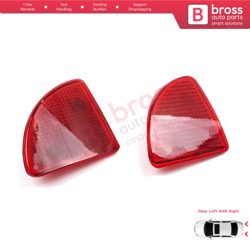 Rear Left Right Side Bumper Reflex Reflector for Renault Kangoo MK1 Express Nissan Kubistar X76 Dacia Logan MK1 KS MCV Van 2004-2008 77003087207700308719