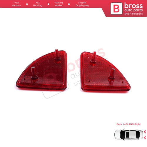 Rear Left Right Side Bumper Reflex Reflector for Renault Kangoo MK1 Express Nissan Kubistar X76 Dacia Logan MK1 KS MCV Van 2004-2008 77003087207700308719