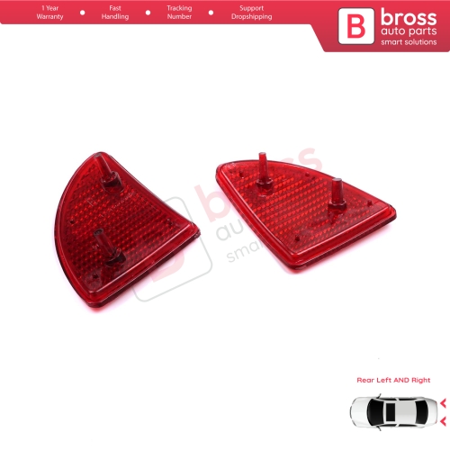 Rear Left Right Side Bumper Reflex Reflector for Renault Kangoo MK1 Express Nissan Kubistar X76 Dacia Logan MK1 KS MCV Van 2004-2008 77003087207700308719