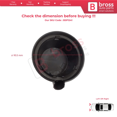 Front Headlight Lamp Bulb Dust Cap Cover for Renault 9 R9 L42 1981-1993 7701029560