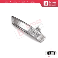 Left Side Door Wing Mirror White Clear Indicator Lamp Lens for Ford Focus 2007-2020 Mondeo MK4 2007-2015 8M5113B383AA
