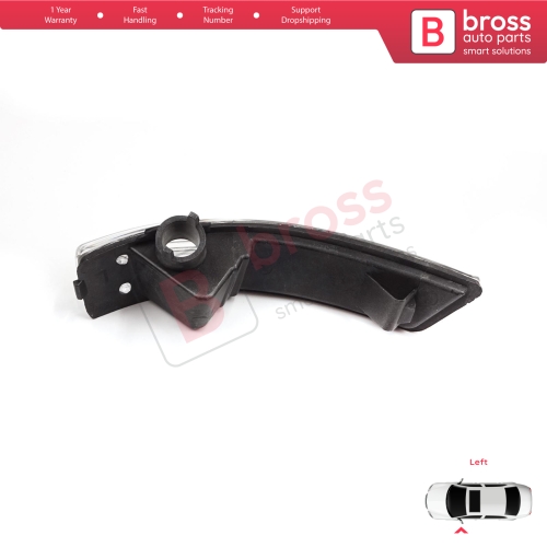 Left Side Door Wing Mirror White Clear Indicator Lamp Lens for Ford Focus 2007-2020 Mondeo MK4 2007-2015 8M5113B383AA