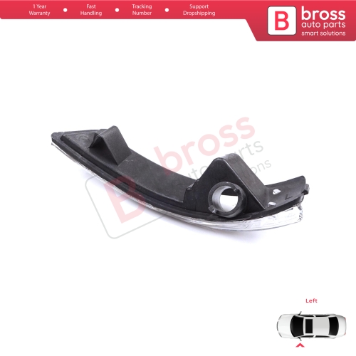 Left Side Door Wing Mirror White Clear Indicator Lamp Lens for Ford Focus 2007-2020 Mondeo MK4 2007-2015 8M5113B383AA