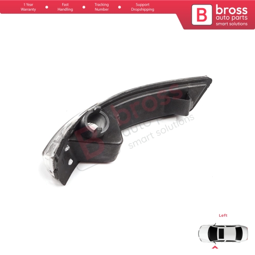 Left Side Door Wing Mirror White Clear Indicator Lamp Lens for Ford Focus 2007-2020 Mondeo MK4 2007-2015 8M5113B383AA