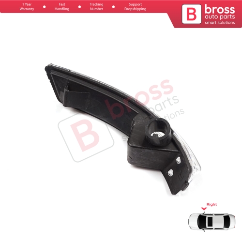 Right Side Door Wing Mirror White Clear Indicator Lamp Lens for Ford Focus 2007-2020 Mondeo MK4 2007-2015 8M5113B384AA