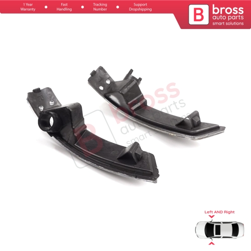 Side Door Wing Mirror White Clear Indicator Lamp Lens Left Right for Ford Focus 2007-2020 Mondeo MK4 2007-2015 1872845 1872847 