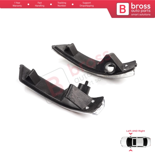 Side Door Wing Mirror White Clear Indicator Lamp Lens Left Right for Ford Focus 2007-2020 Mondeo MK4 2007-2015 1872845 1872847 