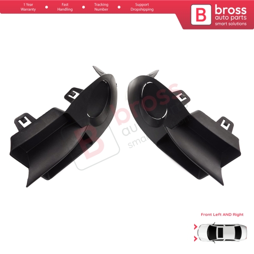 Front Bumper Fog Light Frame Housing Left Right for Renault Clio II Phase 4 Symbol MK1 Campus 2006-2008 7702295498