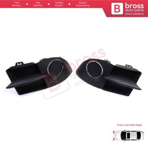 Front Bumper Fog Light Frame Housing Left Right for Renault Clio II Phase 4 Symbol MK1 Campus 2006-2008 7702295498