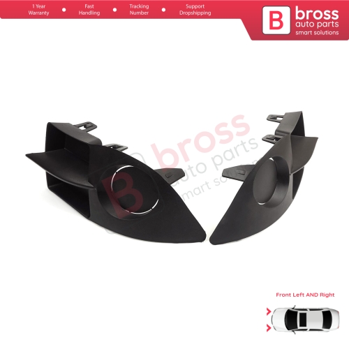 Front Bumper Fog Light Frame Housing Left Right for Renault Clio II Phase 4 Symbol MK1 Campus 2006-2008 7702295498