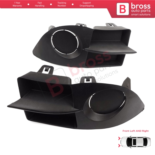 Front Bumper Fog Light Frame Housing Left Right for Renault Clio II Phase 4 Symbol MK1 Campus 2006-2008 7702295498