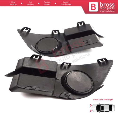 Front Bumper Fog Light Frame Housing Left Right for Renault Clio II Phase 4 Symbol MK1 Campus 2006-2008 7702295498