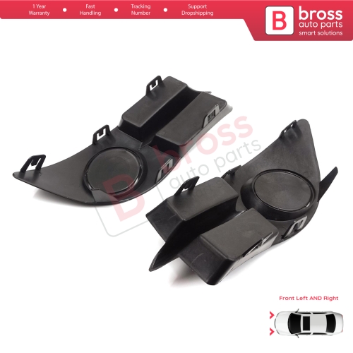 Front Bumper Fog Light Frame Housing Left Right for Renault Clio II Phase 4 Symbol MK1 Campus 2006-2008 7702295498