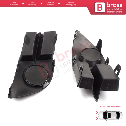 Front Bumper Fog Light Frame Housing Left Right for Renault Clio II Phase 4 Symbol MK1 Campus 2006-2008 7702295498