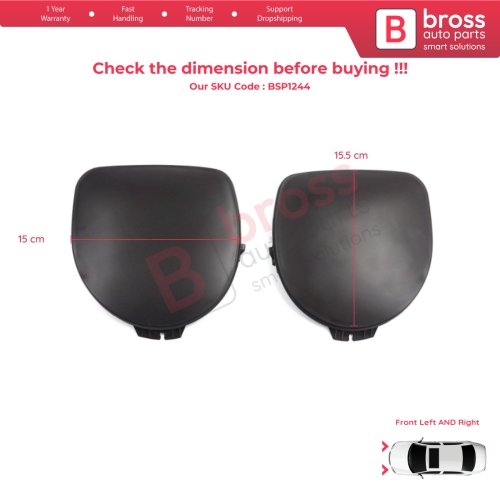 Front Bumper Fog Light Frame Cover Left Right for Renault Clio MK2 Phase 1 1998-2002 7701205718