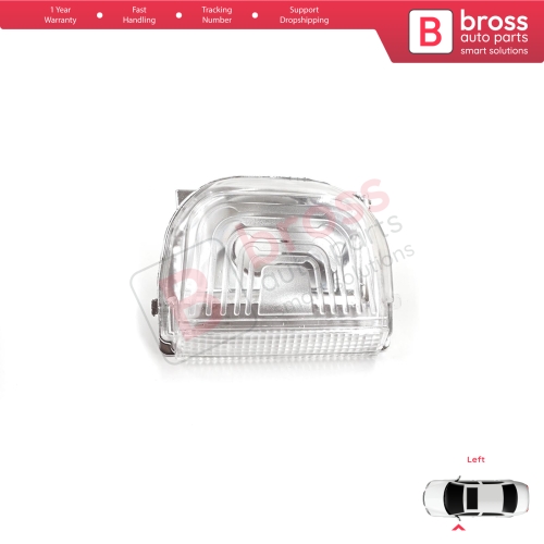 Left Side Door Wing Mirror White Clear Indicator Lamp Lens for Mercedes Sprinter MK3 907 910 2018-On 9109064700