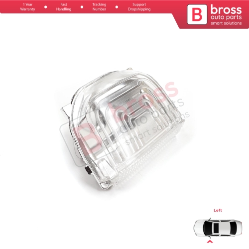 Left Side Door Wing Mirror White Clear Indicator Lamp Lens for Mercedes Sprinter MK3 907 910 2018-On 9109064700