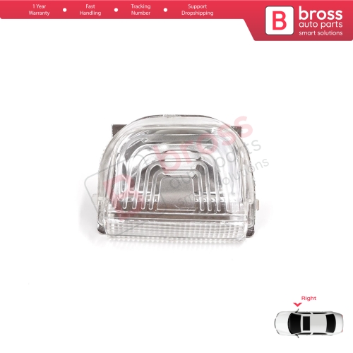 Right Side Door Wing Mirror White Clear Indicator Lamp Lens for Mercedes Sprinter MK3 907 910 2018-On 9109064600