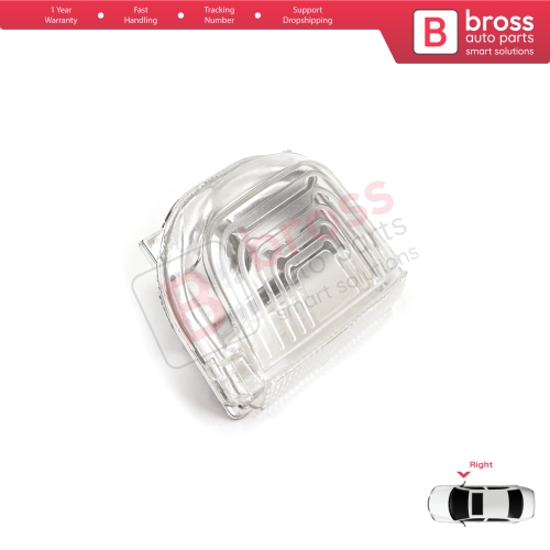 Right Side Door Wing Mirror White Clear Indicator Lamp Lens for Mercedes Sprinter MK3 907 910 2018-On 9109064600