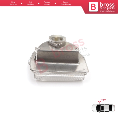 Right Side Door Wing Mirror White Clear Indicator Lamp Lens for Mercedes Sprinter MK3 907 910 2018-On 9109064600