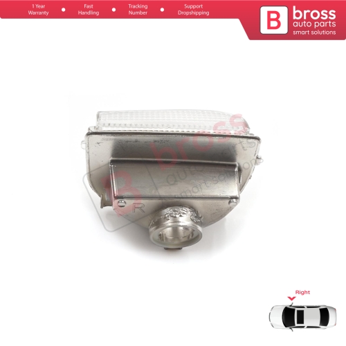 Right Side Door Wing Mirror White Clear Indicator Lamp Lens for Mercedes Sprinter MK3 907 910 2018-On 9109064600