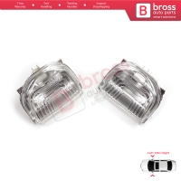 Side Door Wing Mirror White Clear Indicator Lamp Lens Left Right for Mercedes Sprinter MK3 907 910 2018-On 9109064700 9109064600